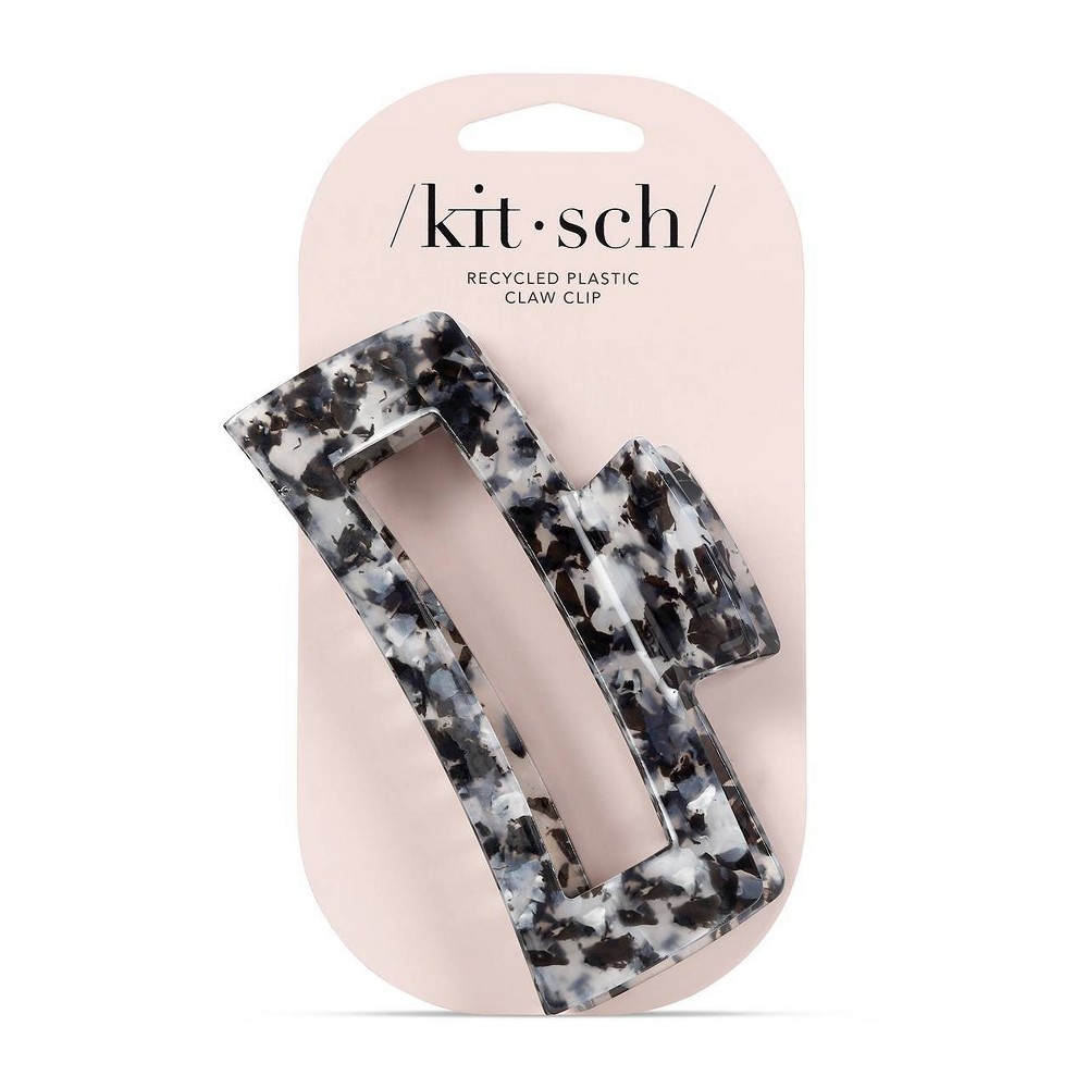 Kitsch Open Shape Claw Jumbo Hair Clip - Black