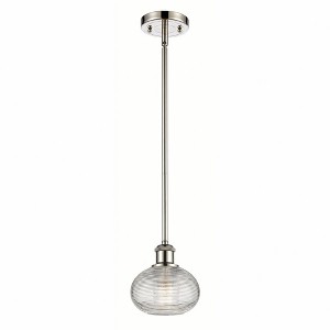Ithaca - 1 Light Stem Hung Mini Pendant In Industrial Style-7 Inches Tall and 6 Inches Wide - 1 of 1