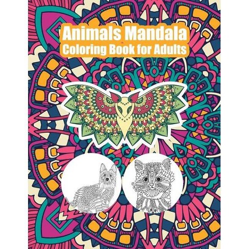 Download Animals Mandala Coloring Book For Adults By Brenda Herrera Paperback Target