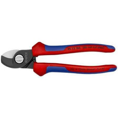 KNIPEX 95 12 165 SBA 6-1/2" Cable Shear, Shear Cut