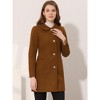 INSPIRE CHIC Women's Turn Down Collar Single Breasted Winter Outwear Overcoat - 2 of 4