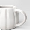 15.2 fl oz Halloween Stoneware Figural Pumpkin Mug White - Hyde and EEK! Boutique™: Microwave & Dishwasher Safe, Hot/Cold Beverages - 3 of 3
