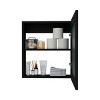 GlasFlength Decorative Wall Mirrors Medicine Cabinet Accent Mirror Wall Mounted Mirror Storage Cabinet for Bathroom Wall, Black, 18.6"*5.7"*20.5" - 4 of 4