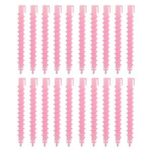 Unique Bargains Women's Screw Hair Rollers 5.91"x0.79" Pink 20pcs - 1 of 4