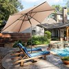 Costway 10ft Patio Umbrella Outdoor W/ 59 LBS Heavy-Duty Round Umbrella Stand - 3 of 4