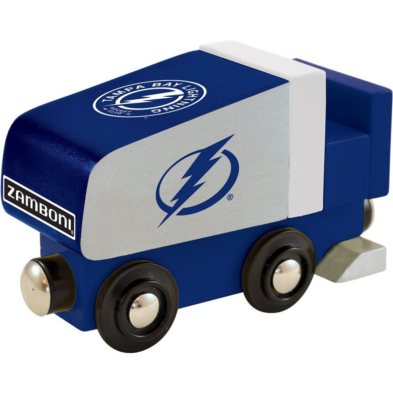 MasterPieces Officially Licensed NHL Tampa Bay Lightning Wooden Toy Train Engine For Kids, 1 of 7