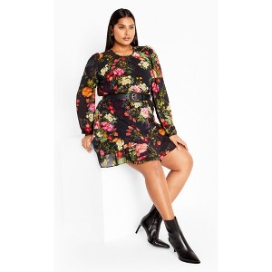 Women's Plus Size Suzie Dress - black | CITY CHIC - 1 of 4