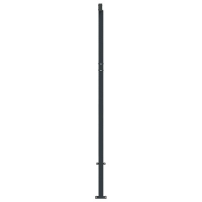 Anthracite and Black Iron Manual Retractable Awning Post Set