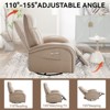 CAVINAS 3-in-1 Rocking Recliner Chair with Swivel, Adjustable Lumbar Support & USB Charging Ports, Modern Accent Chair for Living Room - 4 of 4