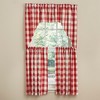 Park Designs Buffalo Check Tiers  - 36"L - Red&Cream - 2 of 3