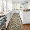 coucheta Multi-size Washable Vintage Area Rug for Living Room, Retro Floral Oriental Non Slip Low Pile Thin Foldable Carpet, for Bedroom, Dining Room - 2 of 4