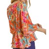 Women's Floral Print Peplum Top - umgee - 2 of 3