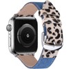 Worryfree Gadgets Leather Band for Apple Watch 38/40/41mm, 42/44/45mm iWatch Band Series 8 7 6 SE 5 4 3 2 1 - 3 of 4