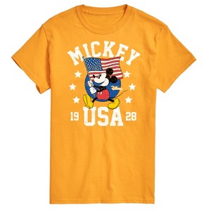 Men's - Disney - Mickey Mouse USA Flag 1928 Short Sleeve Graphic T-Shirt - 1 of 4