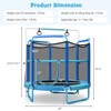 Infans 5FT Kids 3-in-1 Game Trampoline Seamless W/Enclosure Net Spring Pad In/Outdoor - 2 of 4
