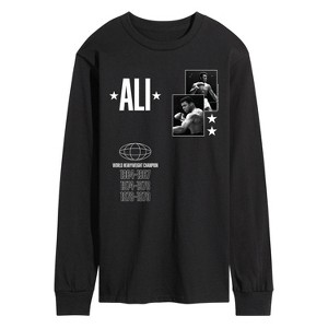 Men's - Muhammad Ali - World Heavyweight Champion Long Sleeve Graphic T-Shirt - 1 of 3