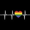 Adult Design By Humans Heartbeat Rainbow Heart Pride By KangThien Tank Top - 2 of 2