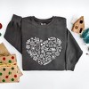Simply Sage Market Women's  Garment Dyed Graphic Sweatshirt Christmas Heart - 3 of 4