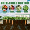 Lyngins Raised Garden Bed Outdoor, Adjustable Modular Metal Planters for Outdoor Plants, Open Bottom, All-in-One Garden Kit for Flowers & Vegetables - 2 of 4