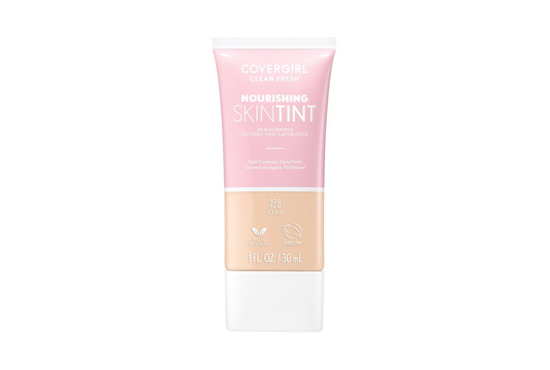 COVERGIRL Clean Fresh Skin Milk Foundation Dewy Finish - 520 Fair - 1 fl oz