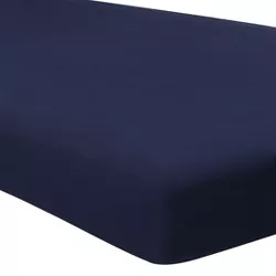 1 Pc Queen Polyester Extra Soft Comfortable Breathable Mattress Protector Covers Navy Blue - PiccoCasa
