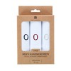 Umo Lorenzo Men's Cotton Boxed Initial Alphabet Handkerchiefs (Pack of 3) - 2 of 4