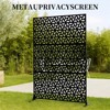 Metal Privacy Screen Outdoor, Freestanding Privacy Wall Panels & Decorative Patio Dividers, Weatherproof Decorative Fence - 3 of 4