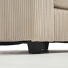 L-Shaped 6-Seater Sectional Sofa, Corduroy, Deep Seat, 7 Pillows - 4 of 4