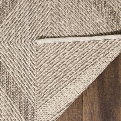Coastal Charm Hand-Woven Gray Cotton 8' x 10' Area Rug