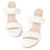 Allegra K Women's Braided Heeled Slip-on Chunky Heel Slide Sandals - 2 of 4