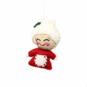 Slickblue Wool Felt Christmas Ornaments – Handcrafted in 15 Different Design Options Like Owl, Elf, and Snowman - 1 of 2