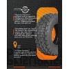 24x8-12 All-Terrain Tires Set of 2, Mud Sand Off - Road Tire 25x10-12 ATV Tires, 12 Rim ATV/UTV Tires, 4/6PR All Mud Trail Tires, Tubeless, 2 Pack - 4 of 4