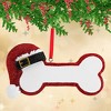 Polarx 2.0 Inch Santa Dog Bone Christmas Tree Ornament , Christmas Decor Puppy's First Christmas (1PC) - 2 of 4