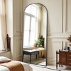 Spassway Arched Metal Full Length Mirror with Bracket Decorative Freestanding Mirror Accent Dressing Mirror for Living Room Bedroom - 3 of 4