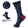 Alpine Swiss Mens Dress Socks 6 Pair Crew Sock Cotton Dress Socks for Men Solid Ribbed Argyle Pattern Multicolor Fun Designs - 4 of 4