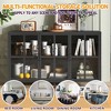 Bella Depot 55.12''W Metal Modern Sideboard Buffet Cabinet Heavy Duty Metal Storage Cabinet,Adjustable Feet - 4 of 4