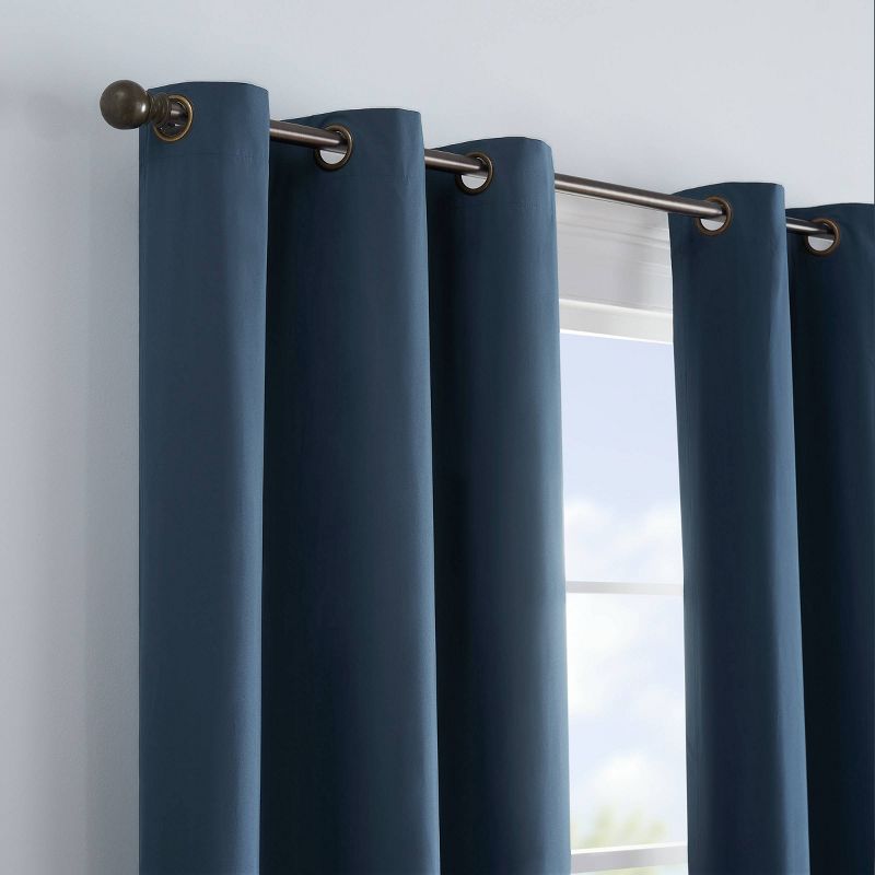 1pc Blackout Thermaback Microfiber Window Curtain Panel - Eclipse, 3 of 6
