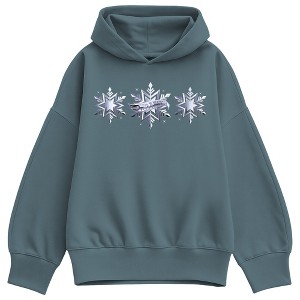 Women's Hot Wheels Chrome Snowflake Oversized Fleece Hoodie
