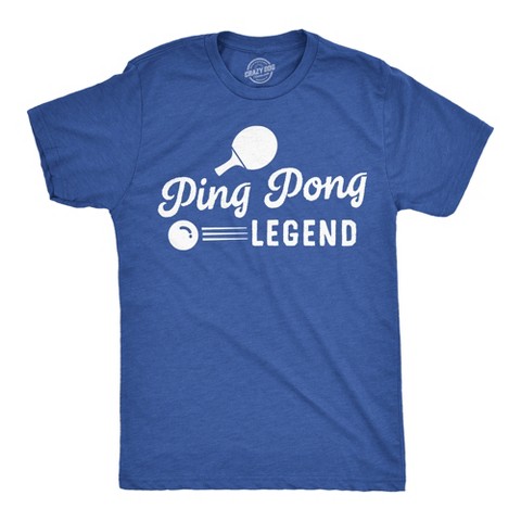 Мужские футболки Crazy Dog T-Shirts, Inc. Mens Funny T Shirts Ping Pong Legend Sarcastic Table Tennis Graphic Tee - Crazy Dog Men's T Shirt With Sarcastic Sayings Royal L