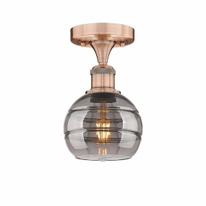 Rochester - 1 Light Semi-Flush Mount In Industrial Style-8 Inches Tall and 5.88 Inches Wide - 1 of 1