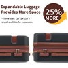 4 Piece Luggage Set with Compression Packing Cubes, Hardside Suitcase Set with Spinner Wheels & TSA Lock, Lightweight Travel Luggage Set - 4 of 4