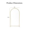 Arch Backdrop Stand, Wedding Arch Backdrop Stand with 2 Water Injection Base, Balloon Arch Stand - 4 of 4