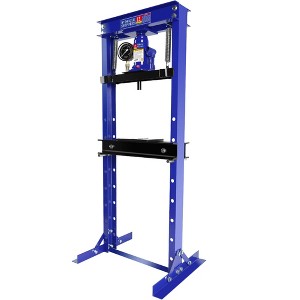 12 Ton Hydraulic Press, Adjustable H-Frame Garage Floor Shop Bearing Press, Adjustable Working Table Height - 1 of 4