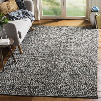 Montauk Blue and Multicolor Handwoven Wool and Cotton Area Rug