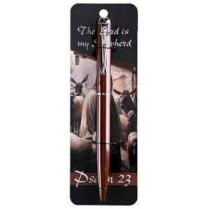 Dicksons The Lord is my Shepherd Brown 5.5 Inch Metal Rollerball Ink Pen and Bookmark - 1 of 1