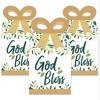 Big Dot of Happiness Elegant Cross - Square Favor Gift Boxes - Religious Party Bow Boxes - Set of 12 - 2 of 4