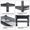 Atlas Shelving 4-Tier 72"x24"x72" Heavy Duty Garage Shelving Load 12000lbs Gray Vein: Steel, Adjustable & Fixed Shelves - 4 of 4