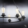 Urban Ambiance Luxury Luxe Industrial Chandelier,  34-1/2"H x 36"W,  Charcoal Finish, UHP2245 - 4 of 4