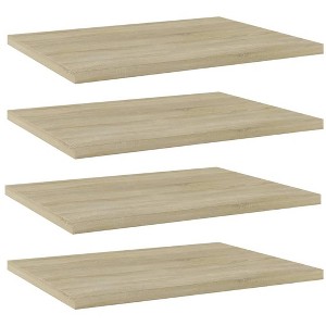 vidaXL Bookshelf Boards 4 pcs - Modular and Compact Storage Solutions in Sonoma Oak Finish - 1 of 4