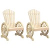 vidaXL Patio Adirondack Chairs 2 pcs Solid Wood Fir - 2 of 4